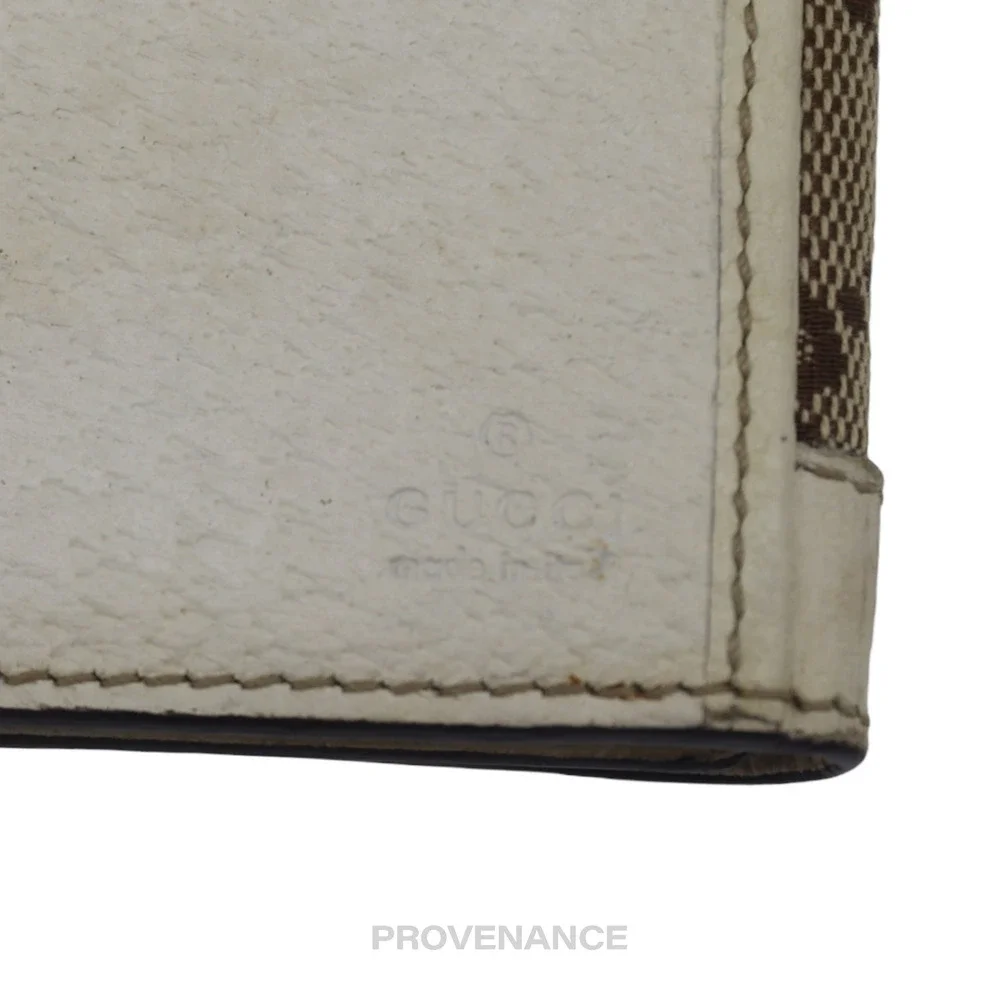 🔴 Gucci GG Canvas Long Wallet - White - Picture 8 of 9